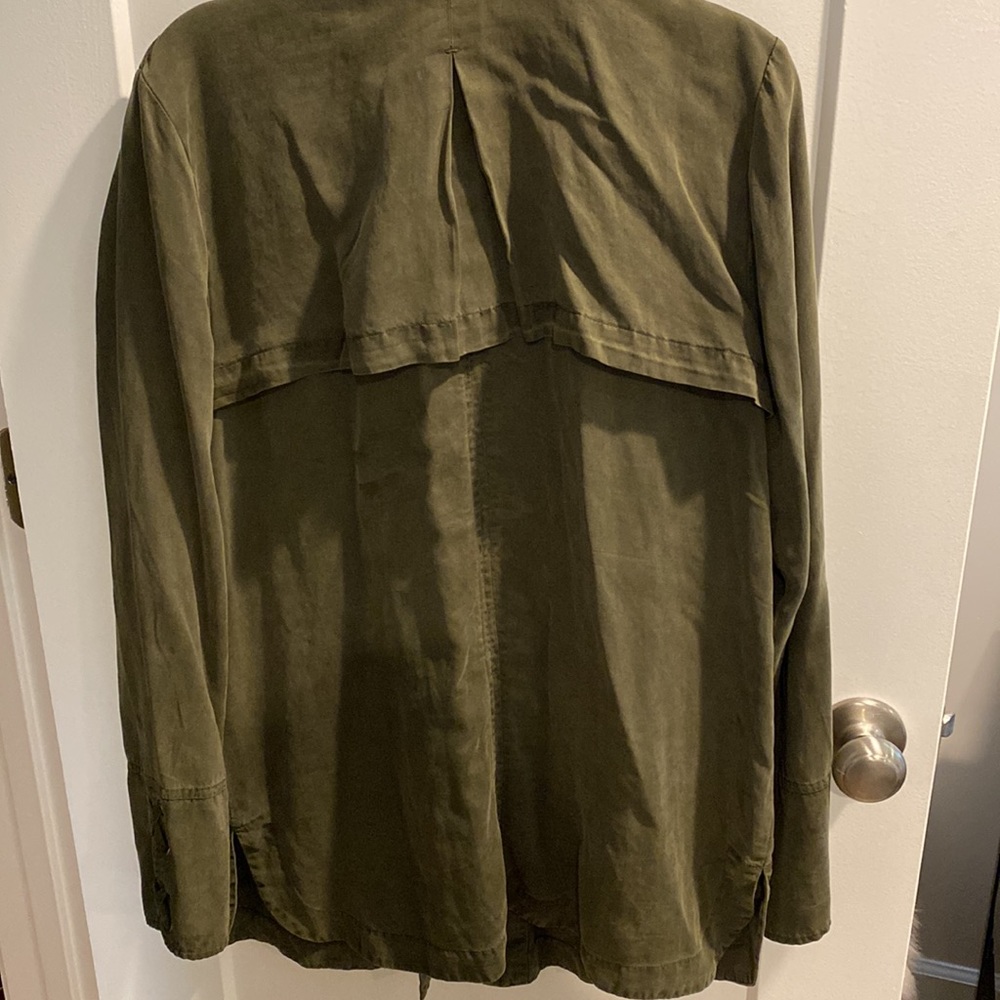 Dark Green Lightweight Jacket Large Excellent Con… - image 5